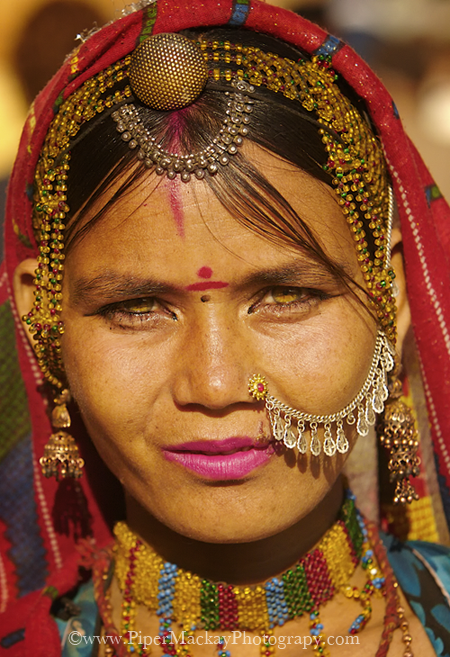 Beautiful young woman in Rajastan India