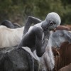 Suri cattle camp in the Omo Valley, Ethiopia