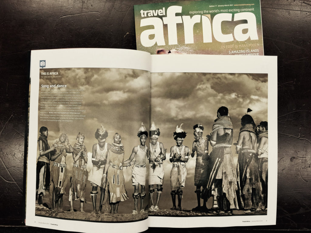 Travel Africa – double page spread of the Turkana Tribe