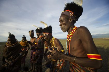 Turkana tribe dancing