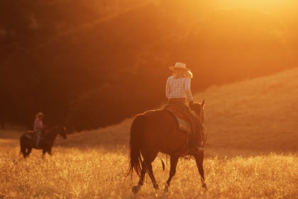 Cowgirls at a horse photography workshop