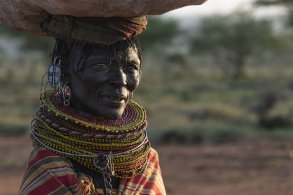 Portrait of a Turkana women taken on the Tribal Expedition in Northern Kenya