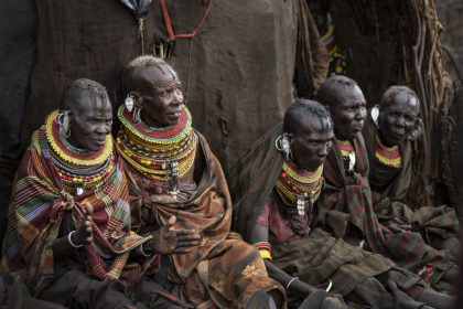 Turkana women at a tribal wedding in Northern Kenya