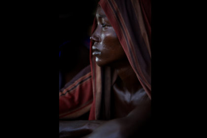 Portait of a hammar tribe boy in the omo valley