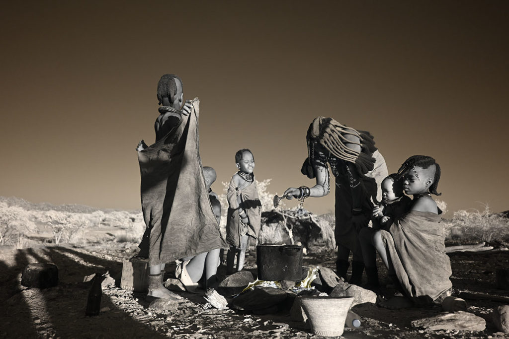 Himba family in Angola