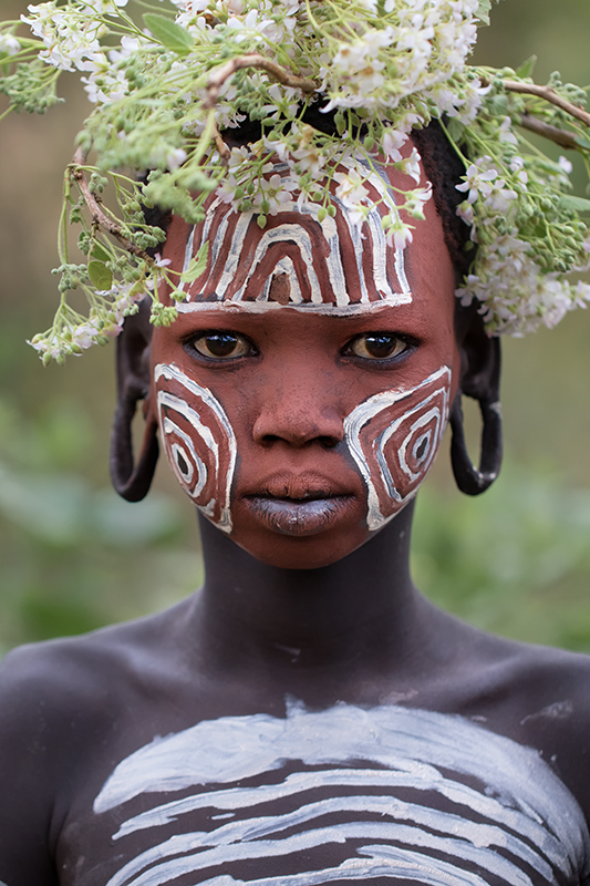 Portrait of suri tribe